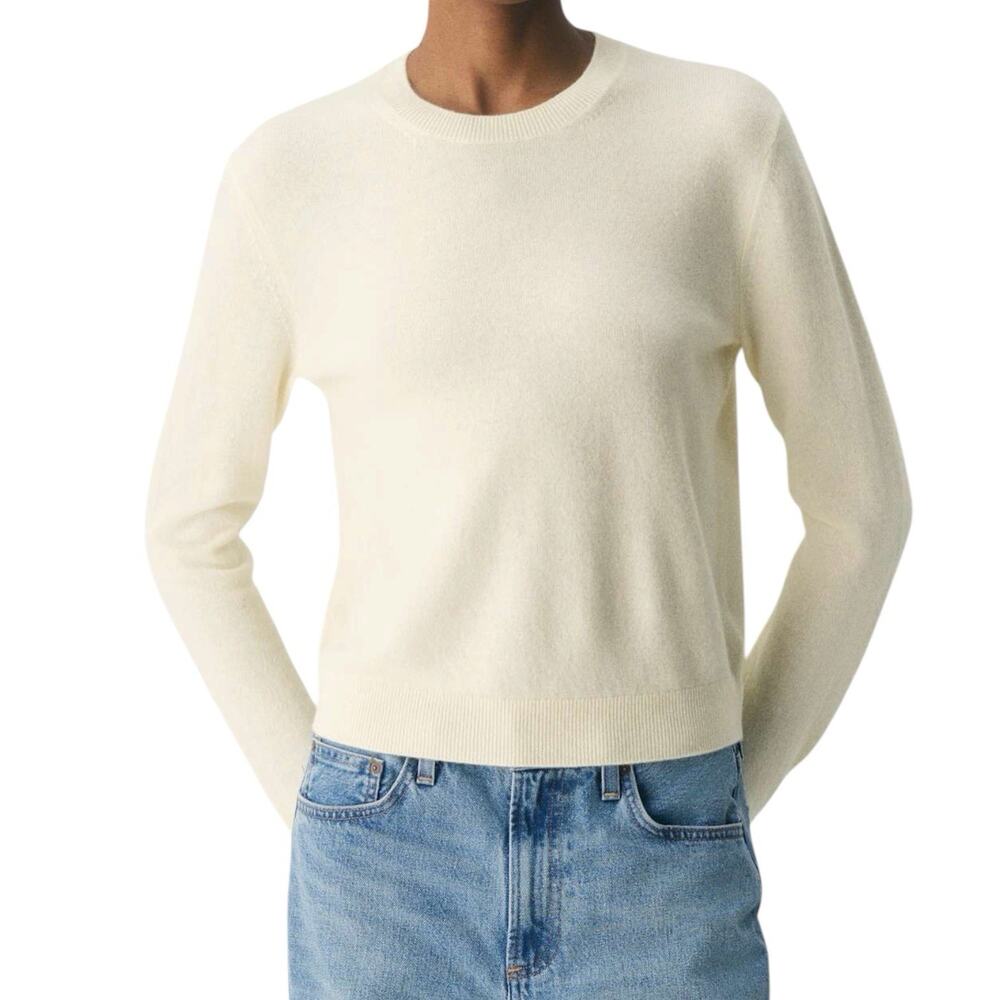 Aritzia Bare Cashmere Bloor Sweater Light Birch Limited Edition